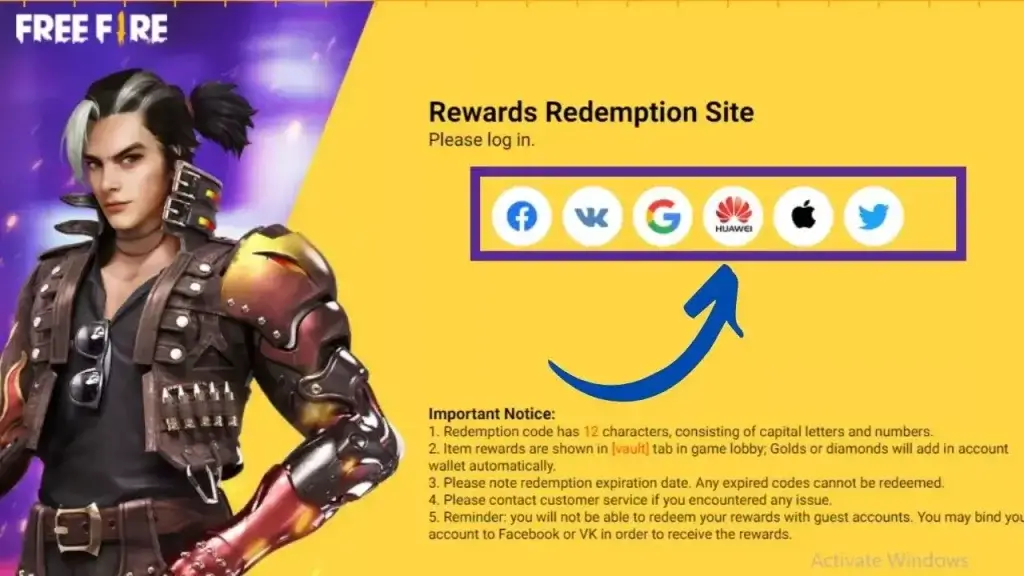 FF Rewards Code 