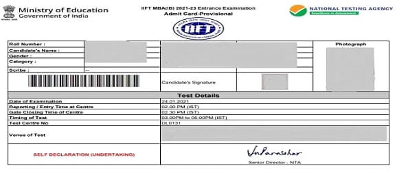 download IIFT Admit Card