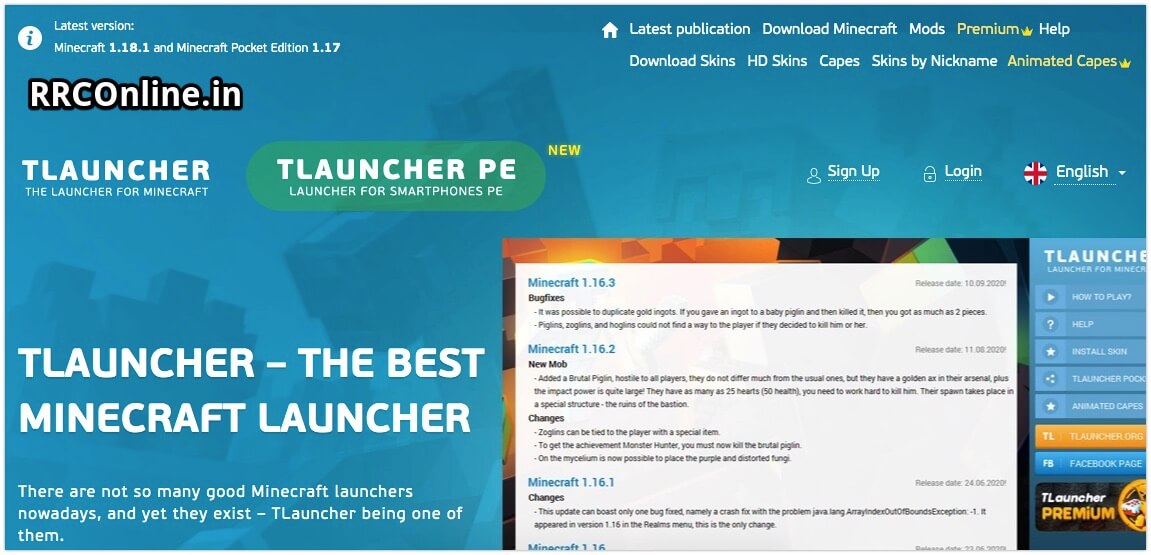 TLauncher » Best Minecraft launcher, Download Full Version Free